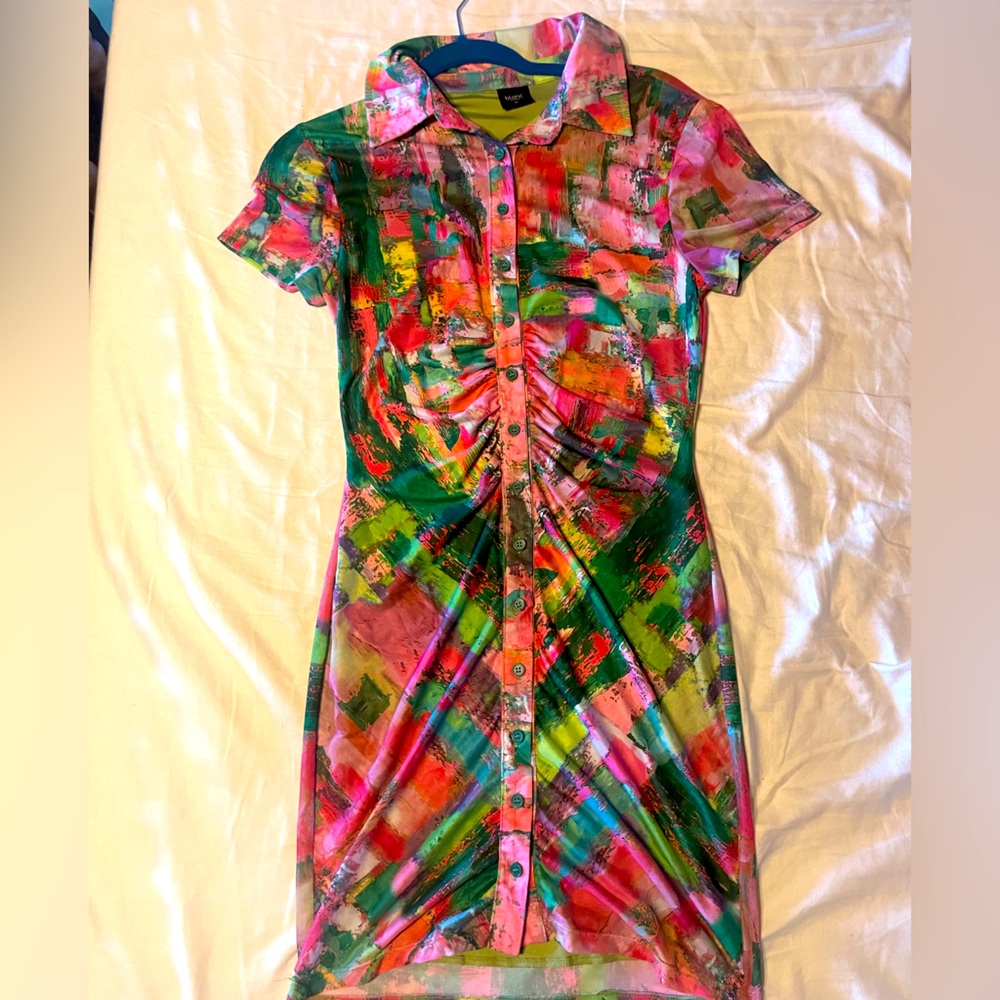 Multi-colored mini dress